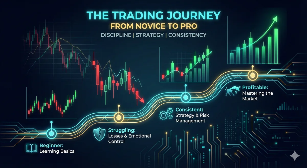 Visualisatie van de trading reis