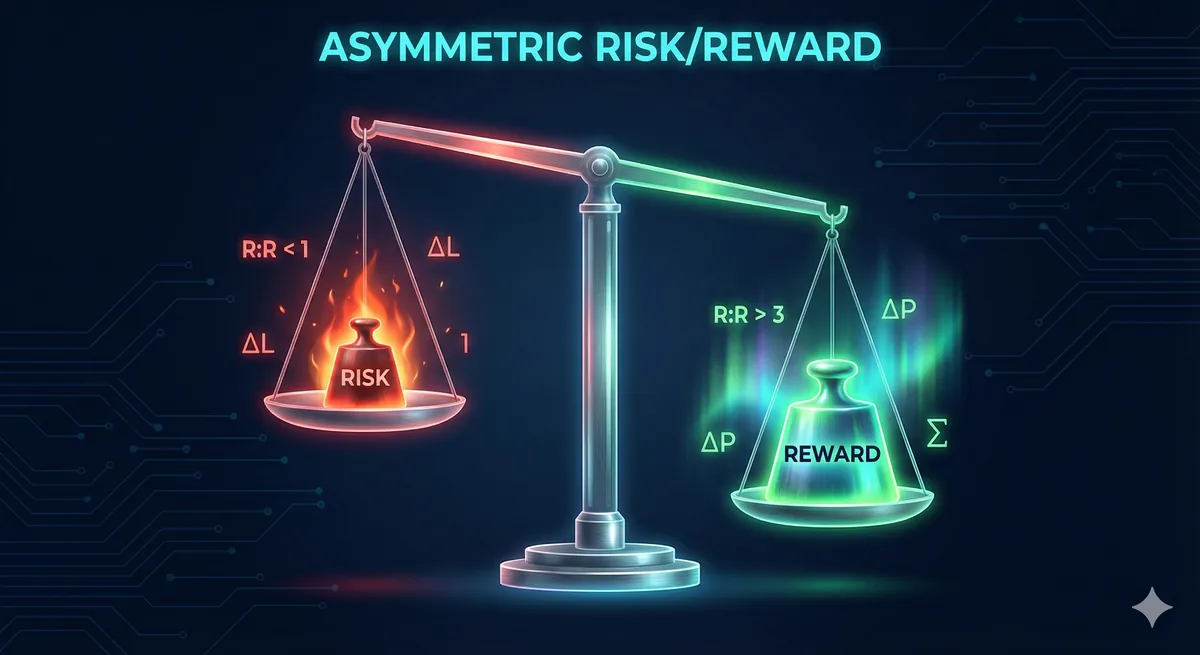 Risk-ödül oranı görselleştirmesi