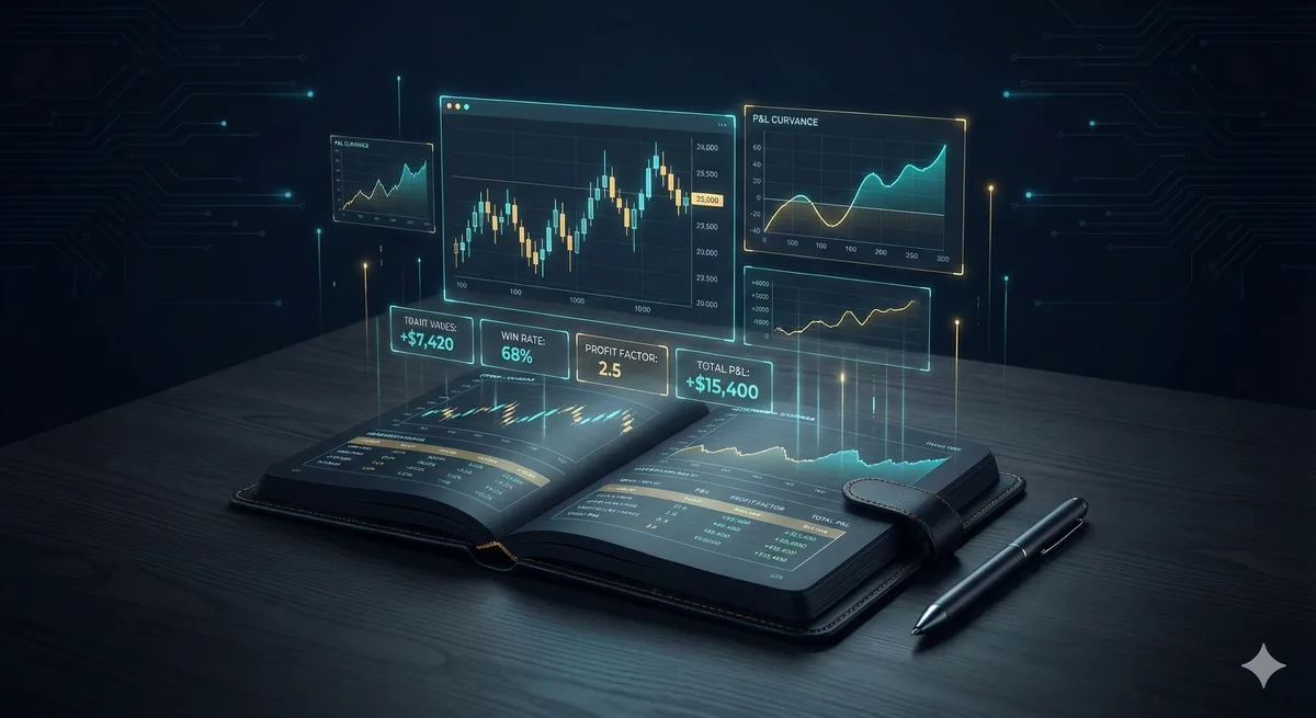 Trading günlüğü görselleştirmesi